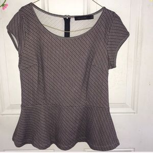 ╺ The Limited // peplum blouse 🌷